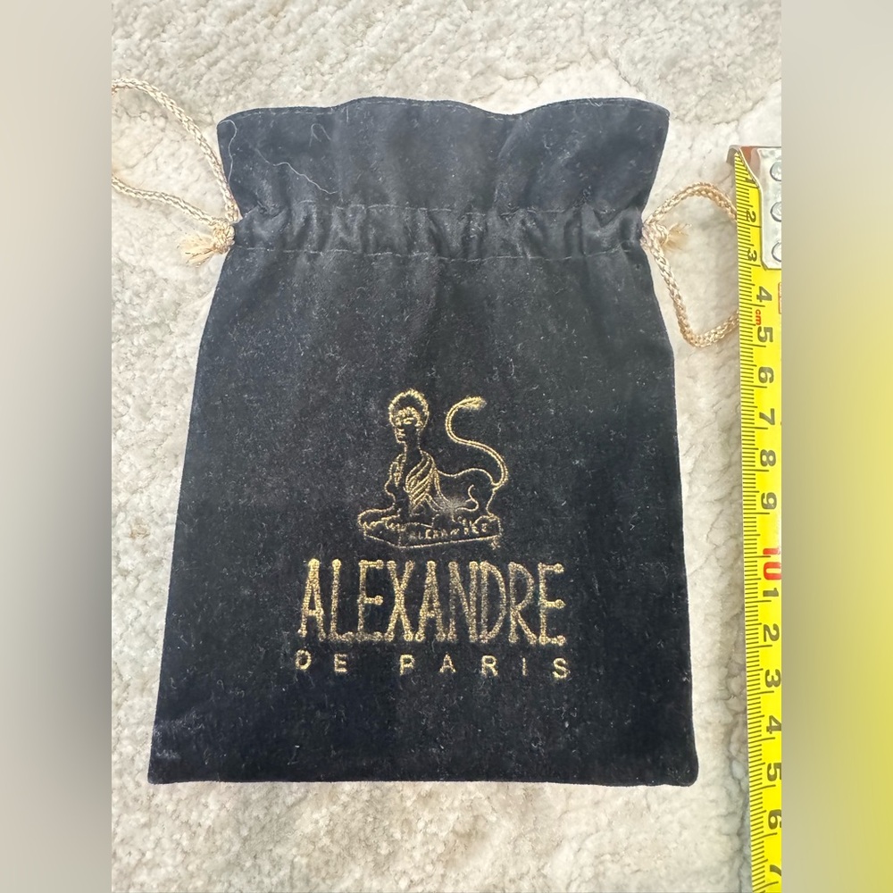 Alexandre de Paris Black Velvet Pouch